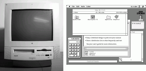 Beim Macintosh verschwand nicht der Computer in der Tastatur, sondern im Monitor – ein weiterer Hinweis, wie wichtig die grafische Darstellung für das Computererlebnis ist.